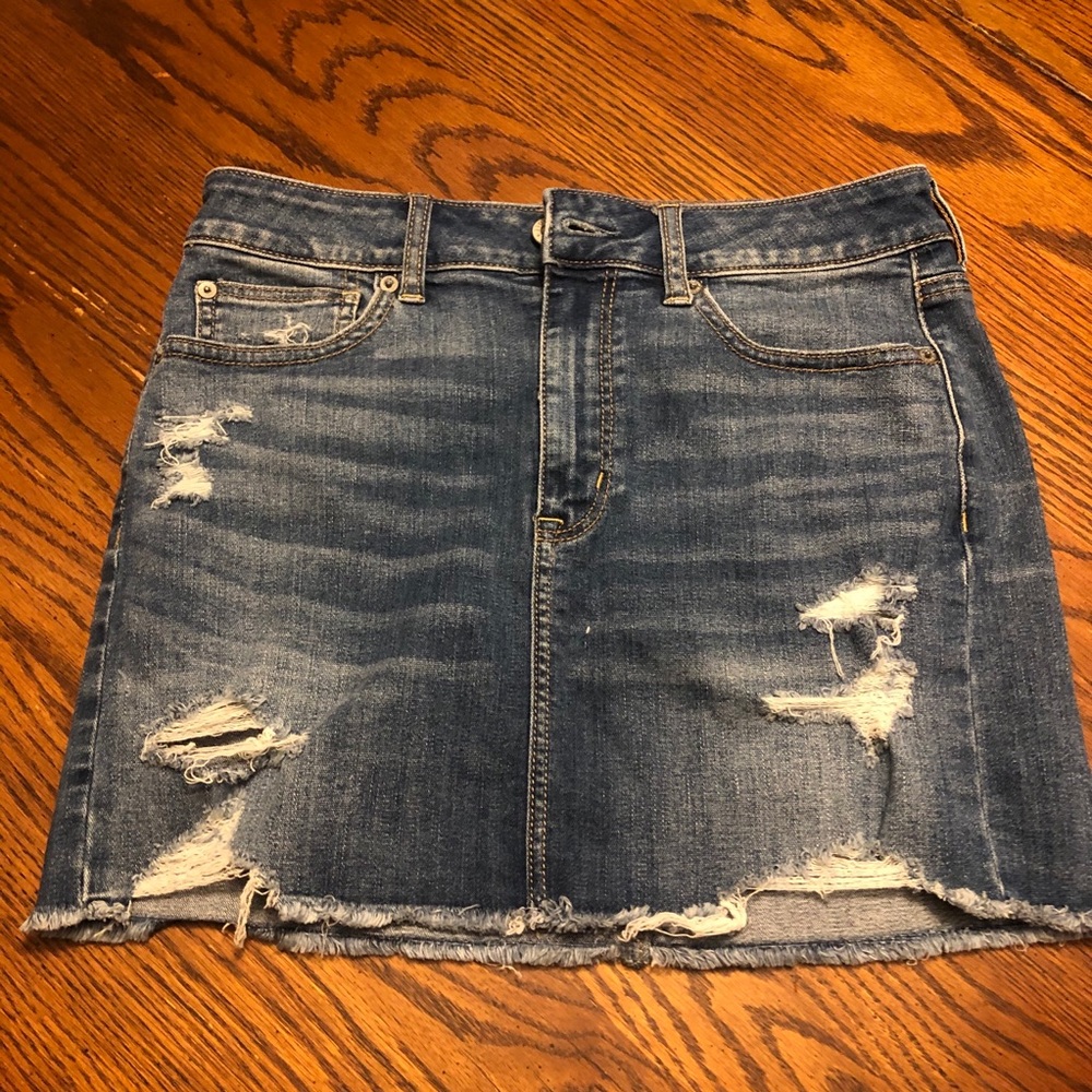 American eagle jean skirt
